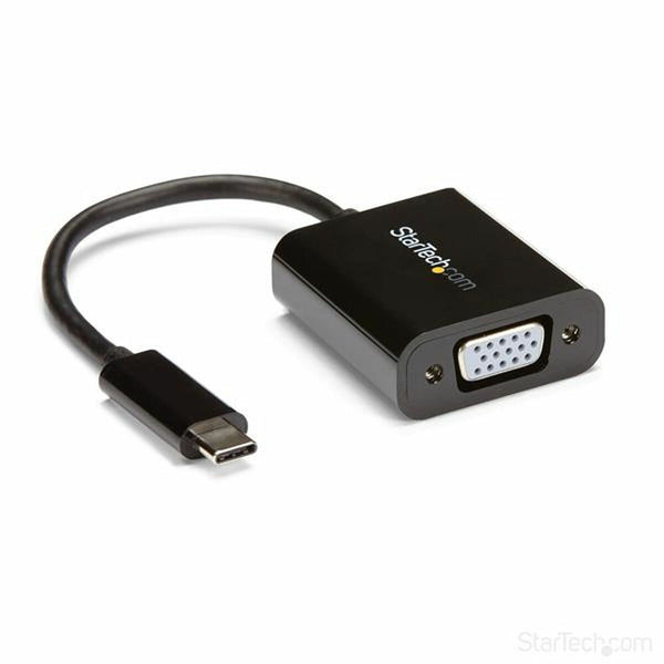 Adaptateur USB C vers VGA Startech CDP2VGA              Noir