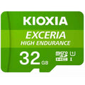 Carte Mémoire Micro SD avec Adaptateur Kioxia Exceria High Endurance Cours 10 UHS-I U3 Vert