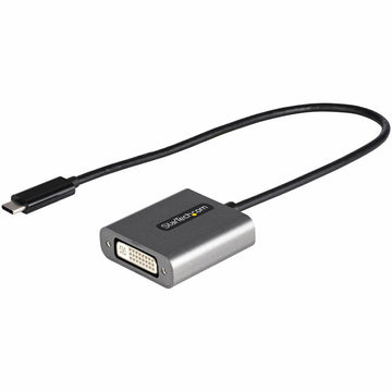 Adaptateur USB C vers DVI Startech CDP2DVIEC            Noir