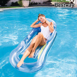 Chaise gonflable pour piscine Bestway 43028 (161 x 84 cm) Bleu (Refurbished A+)