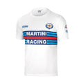 T shirt à manches courtes Sparco MARTINI RACING Taille L Blanc