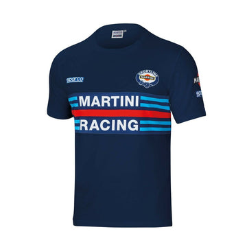 T shirt à manches courtes Sparco Martini Racing Bleu
