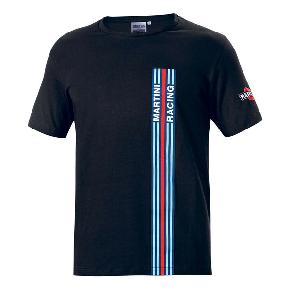 T-shirt à manches courtes homme Sparco Martini Racing Noir (Taille XL)