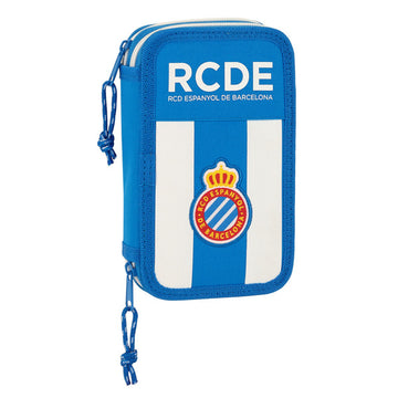 Pochette crayons Double RCD Espanyol Bleu Blanc (28 pcs)