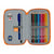 Pochette crayons Double Valencia Basket Bleu Orange (28 pcs)