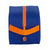 Range-Chaussures de Voyage Valencia Basket Bleu Orange Polyester
