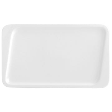Assiette plate Quid Chef Céramique Blanc (30 x 18 cm) (Pack 6x)