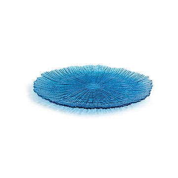 Assiette plate Quid Mar de Viento Bleu verre (Ø 28 cm) (Pack 6x)