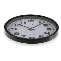 Horloge Murale Plastique (3,8 x 25 x 25 cm) Noir