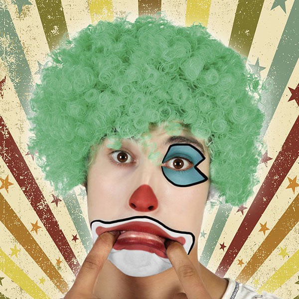 Perruque avec Cheveux Bouclés Clown 117564
