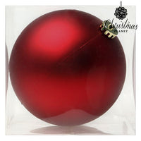 Boule de Noël Christmas Planet 8828 15 cm Verre Rouge