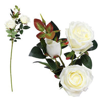 Branche de 3 Roses 113250 Blanc (60 Cm)