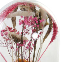 Figurine Décorative DKD Home Decor Verre Fleurs Bois MDF (17 x 17 x 26 cm)
