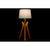 Lampe de bureau DKD Home Decor Marron Beige Polyester Bois 220 V 50 W