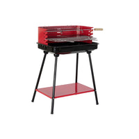 Barbecue à Charbon sur Pied DKD Home Decor Rouge Acier (53 x 37 x 80 cm)