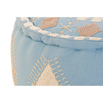 Coussin DKD Home Decor De Sol Bleu Polyester Coton (60 x 60 x 25 cm)