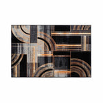 Tapis DKD Home Decor Noir Doré Moderne Géométrique (120 x 180 x 0,4 cm)