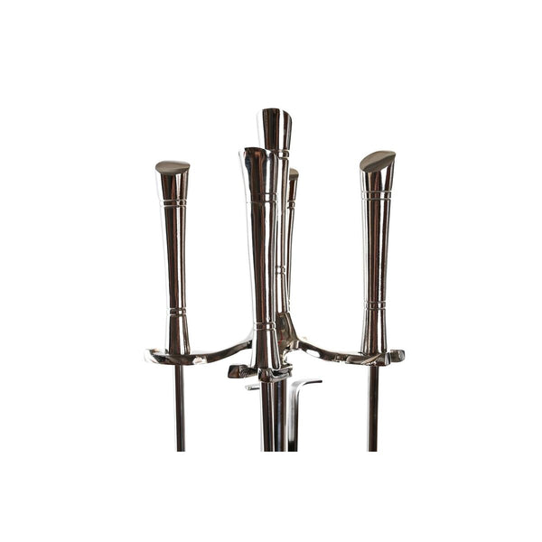 Acessoires de cheminée DKD Home Decor Acier inoxydable Aluminium (20 x 20 x 78 cm)