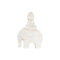 Figurine Décorative DKD Home Decor Finition vieillie Eléphant Blanc Oriental Magnésium (40 x 23 x 56 cm)
