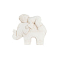 Figurine Décorative DKD Home Decor Finition vieillie Eléphant Blanc Oriental Magnésium (44 x 22 x 40 cm)