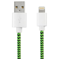 Câble USB vers Lightning KSIX Sport 1 m Vert Noir