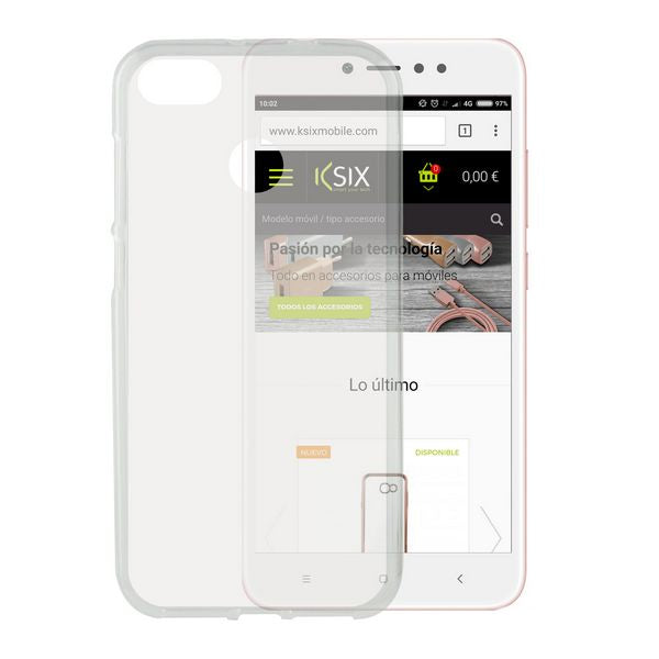 Protection pour téléphone portable Xiaomi Note 5a KSIX Flex TPU Transparent