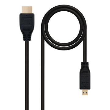 Câble Micro HDMI NANOCABLE 10.15.3502 1,8 m Noir