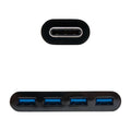 Adaptateur USB C vers USB NANOCABLE 10.16.4401-BK (10 cm) Noir