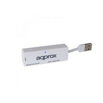 Lecteur de Cartes Externe approx! APPCR01W USB 2.1 Blanc