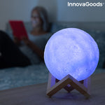 Lampe LED Rechargeable Lune Moondy InnovaGoods