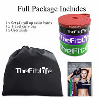 Élastiques de musculation multi-usages avec guide d’exercices TheFitLife (Refurbished B)
