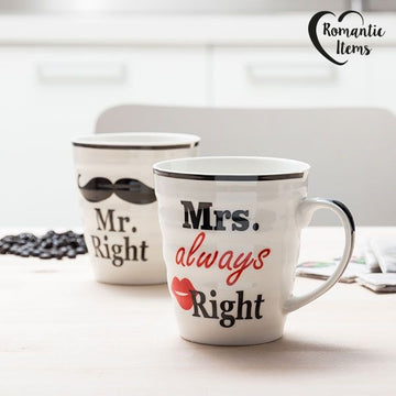 Tasses Mr. Right & Mrs. Always Right