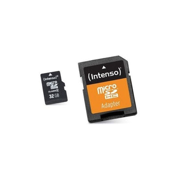 Carte Mémoire Micro SD avec Adaptateur INTENSO 3413480 32 GB Cours 10