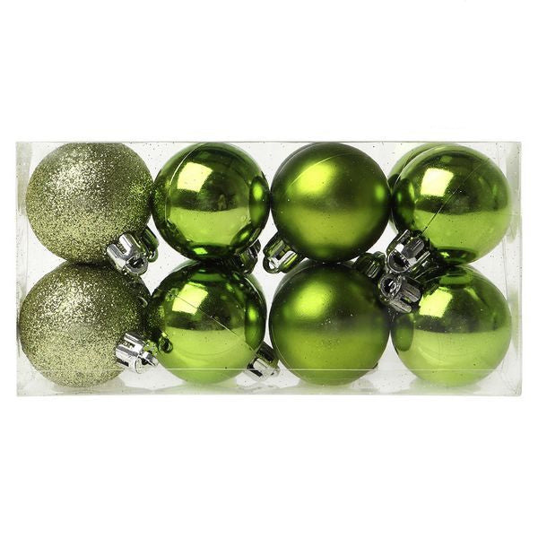 Boules de Noël Christmas Planet 6479 4 cm (16 uds) Vert
