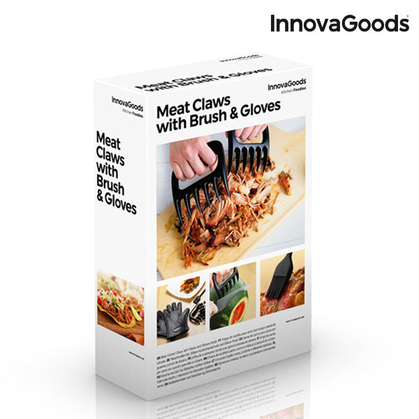 Griffes pour Viande avec Gants et Pinceau InnovaGoods