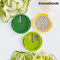 Râpe et Coupe-Légumes en Spirale avec Livre de Recettes InnovaGoods