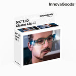 Clip LED pour Lunettes 360° InnovaGoods (Pack de 2)