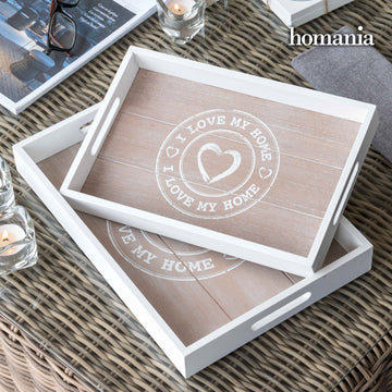 Plateaux I Love My Home by Homania (pack de 2)