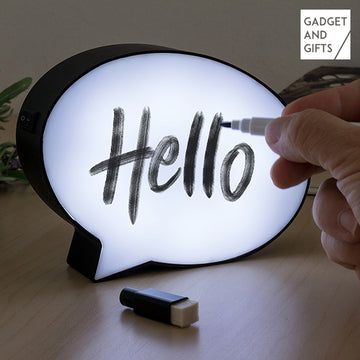 Lampe LED Bulle de Dialogue avec Marqueur Gadget and Gifts