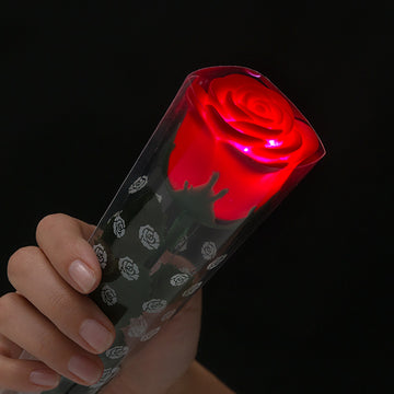 Rose Rouge avec LED Multicolore