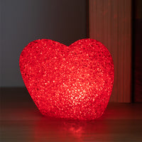Coeur avec LED Multicolore Paillettes