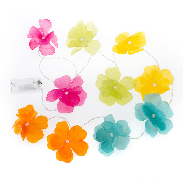 Guirlande LED avec Fleurs Multicolores (10 LED)