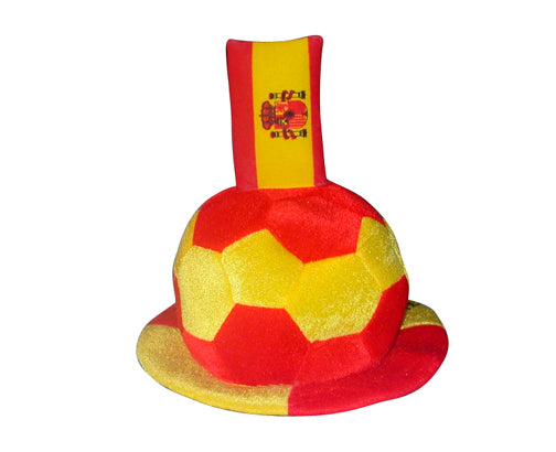 Bonnet Ballon de Football avec Drapeau Espagne en Relief