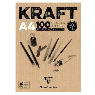 Papier à dessin Clairefontaine 96545C Kraft A4 (100 pcs) (Refurbished A+)