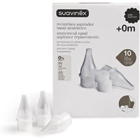 Pièces d'aspiration nasale Suavinex Blanc (10 pcs) (Refurbished A+)