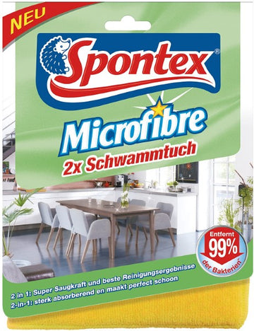 Chiffon de nettoyage en microfibre Spontex (2 pcs) (17 x 20 cm) (Refurbished A+)