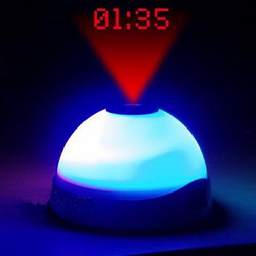Horloge Réveil avec Lumière Led et Projecteur